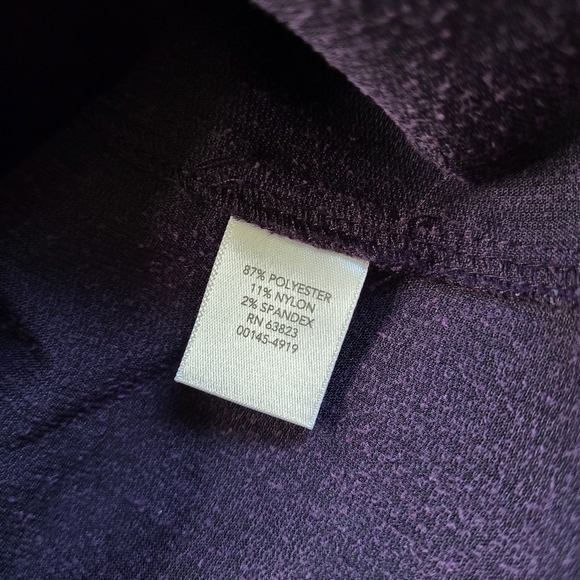 Christopher & Banks Purple Seamed Corduroy Button Front Jacket - Picture 9 of 10